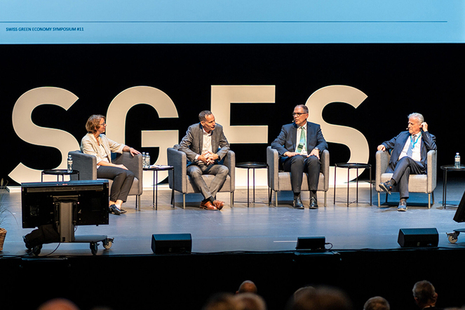 Paneldiskussion beim Swiss Green Economy Forum 2023. | © SGES