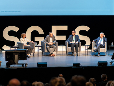 Paneldiskussion beim Swiss Green Economy Forum 2023. | © SGES
