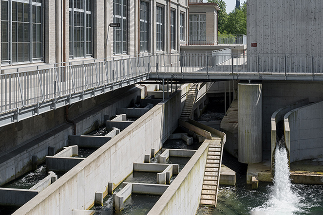 Neues Flusskraftwerk auf dem Papieri-Areal in Cham. | © Beat Bühler